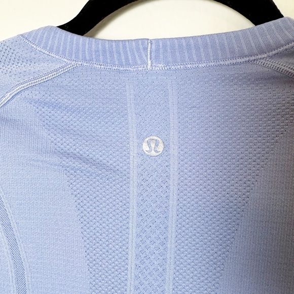 Lululemon Run: Swiftly Long Sleeve Top Seamless Knit Lavender Dusk Periwinkle 6 - Picture 6 of 8